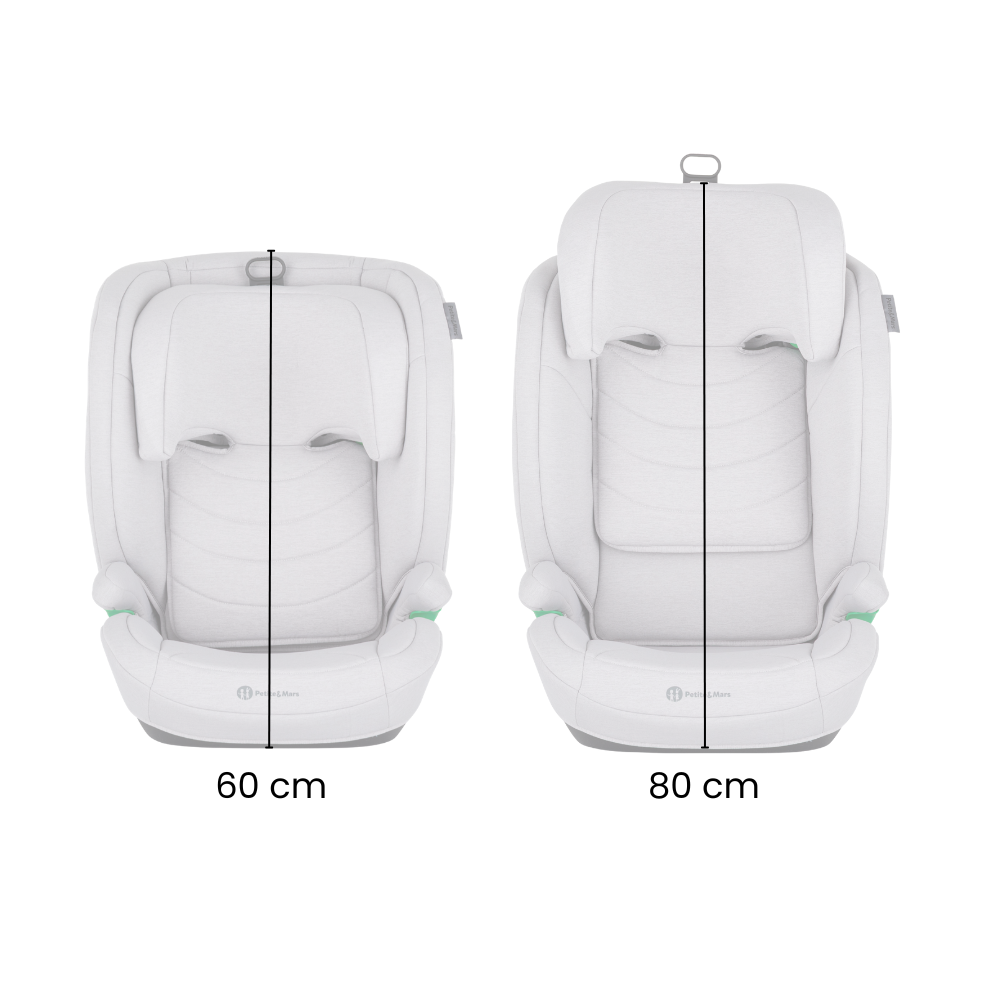 PETITE&amp;MARS Autosedačka Astor Pro i-Size Gentle Grey 100-150 cm (15-36 kg)