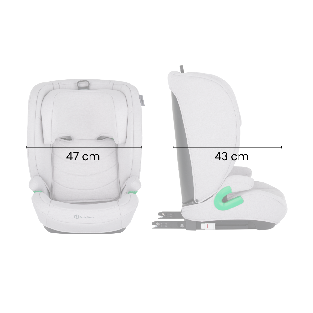 PETITE&amp;MARS Autosedačka Astor Pro i-Size Gentle Grey 100-150 cm (15-36 kg)