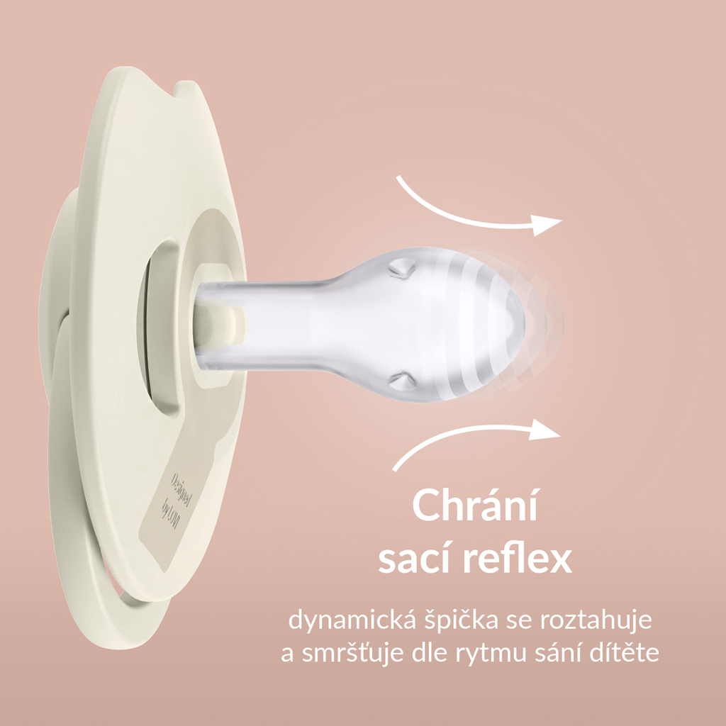 LOVI Cumlík silikónový dynamický Prime 6-18m 2ks Baby Blue/Blue