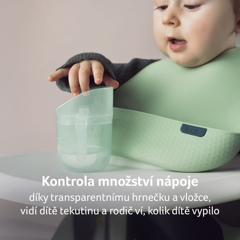 LOVI Hrnček tréningový Genius 150ml Pistachio