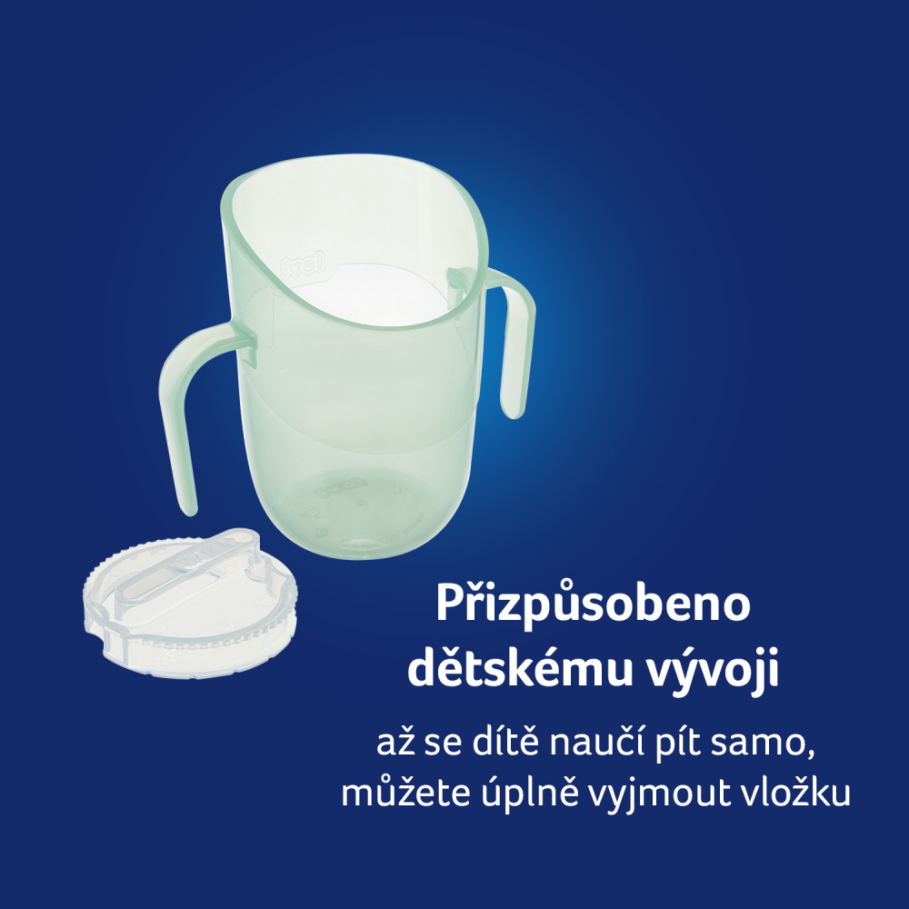LOVI Hrnček tréningový Genius 150ml Pistachio