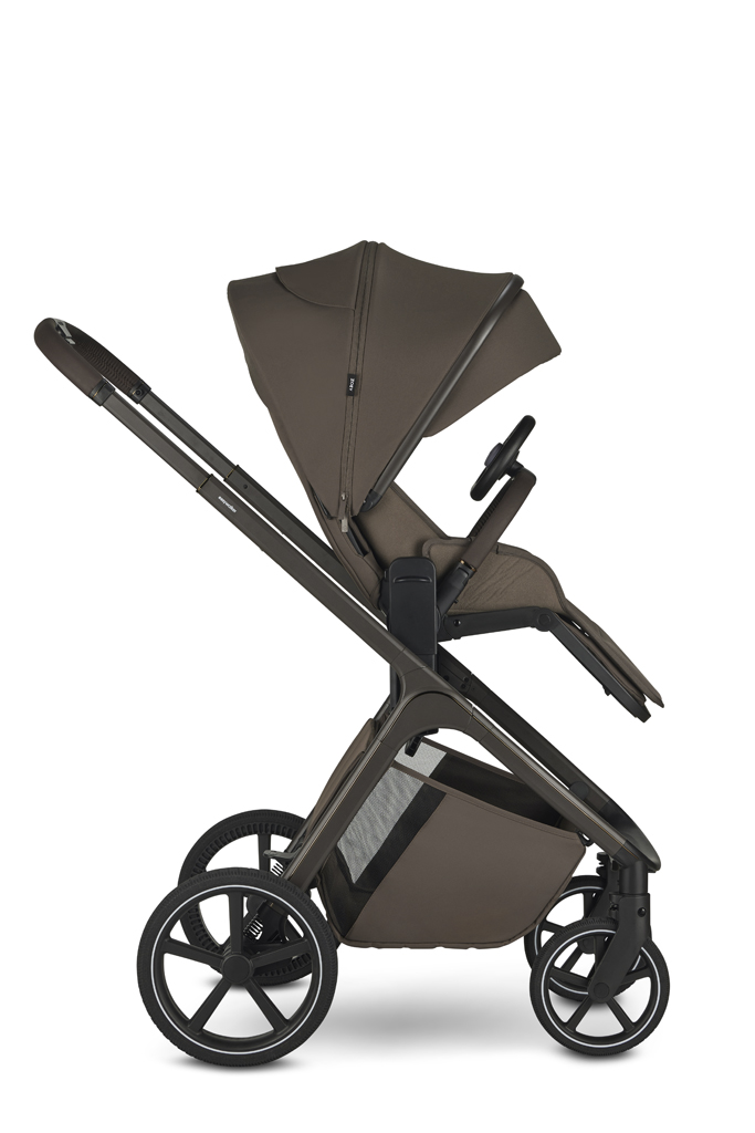 EASYWALKER Kočík kombinovaný Zoey Chestnut Brown + CBX By CYBEX Aton B2 i-Size + základňa