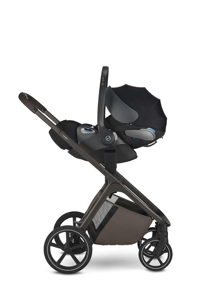 EASYWALKER Kočík kombinovaný Zoey Chestnut Brown + CBX By CYBEX Aton B2 i-Size + základňa