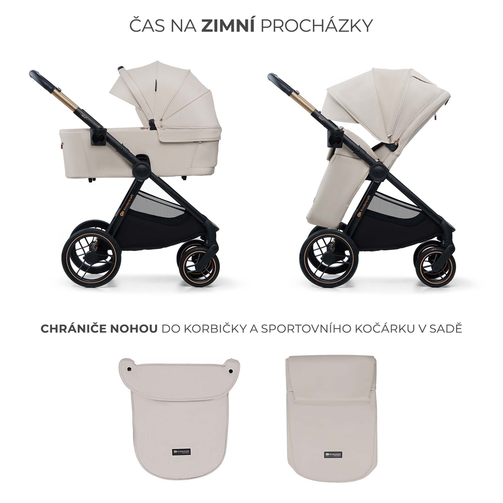 KINDERKRAFT Kočík kombinovaný Nea 2 2v1 Beige