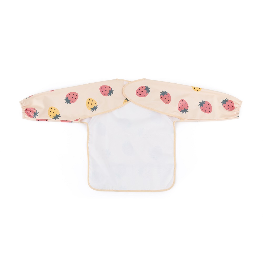 PETITE&amp;MARS Podbradník s dlhým rukávom Ben Beige Strawberies