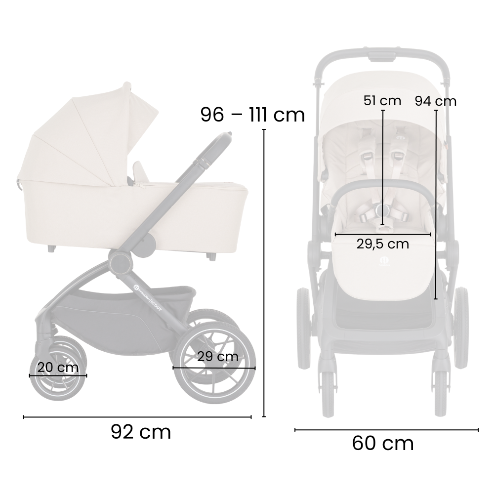 PETITE&amp;MARS Kočík kombinovaný SCOUT 3v1 Anthracite Moon s Core Pro i-Size