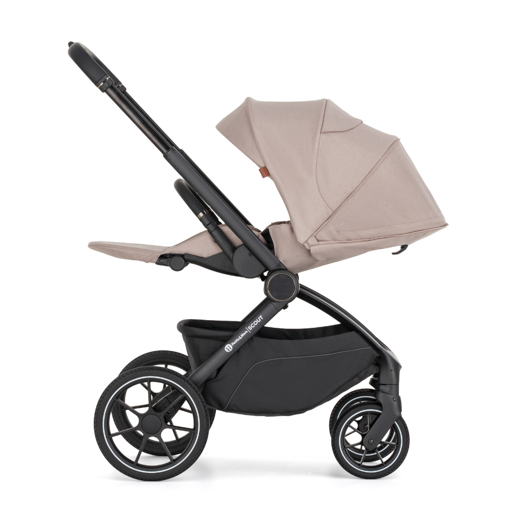 PETITE&amp;MARS Kočík kombinovaný SCOUT 3v1 Cappuccino Cream s Core Pro i-Size 