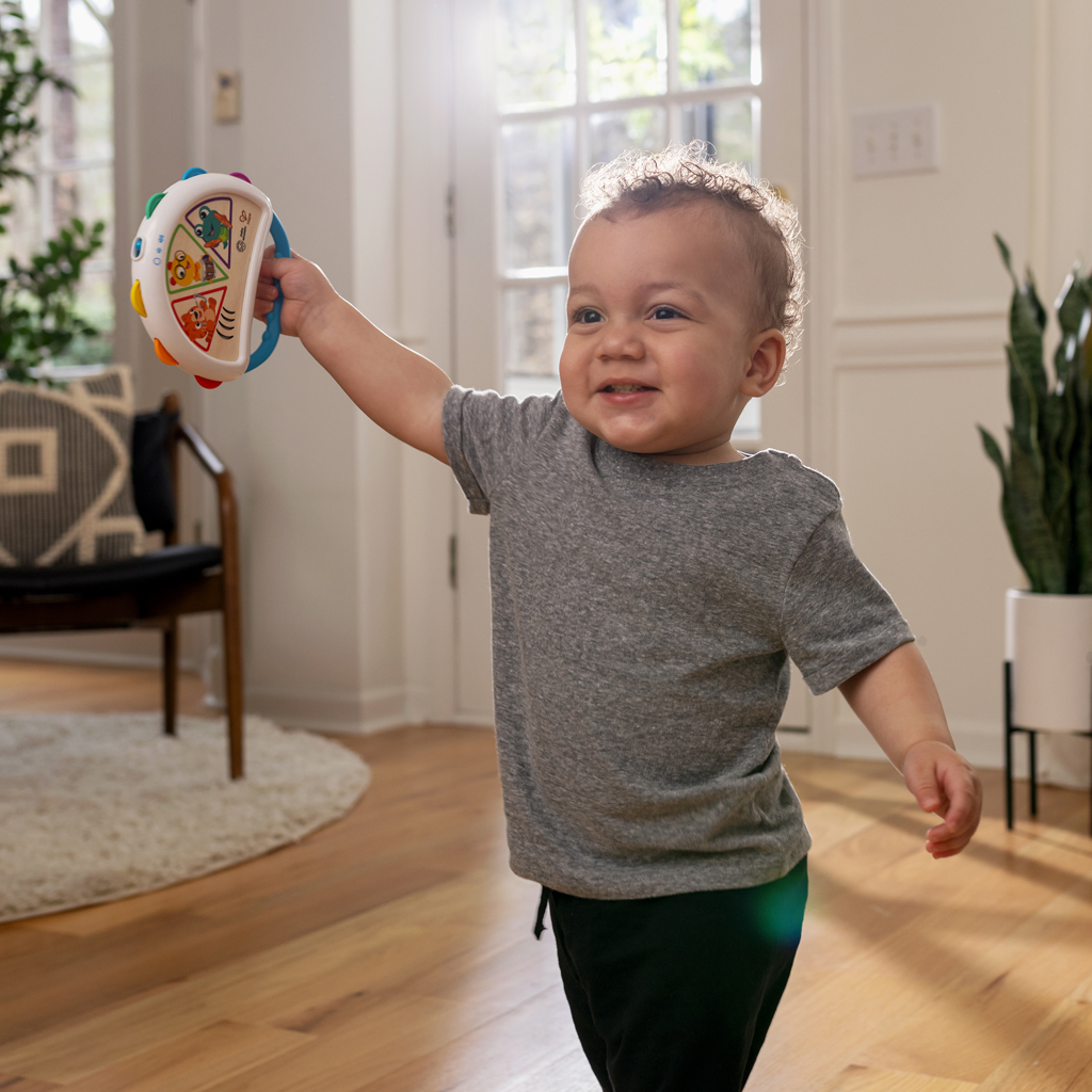 BABY EINSTEIN Hračka hudobná tamburína Tap &amp; Shake™ Magic Touch™ HAPE 6m+