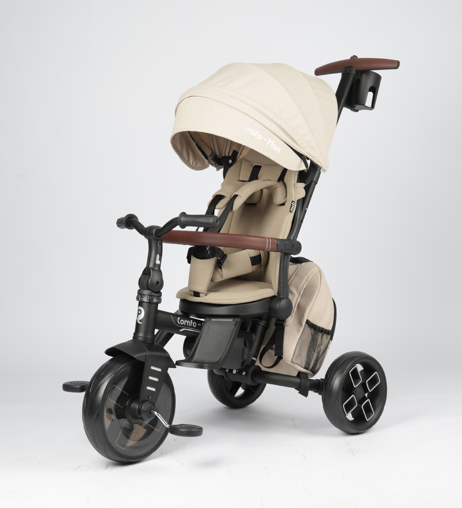 QPLAY Trojkolka Comfo Max Beige, 7v1, vek 10-72 mesiacov
