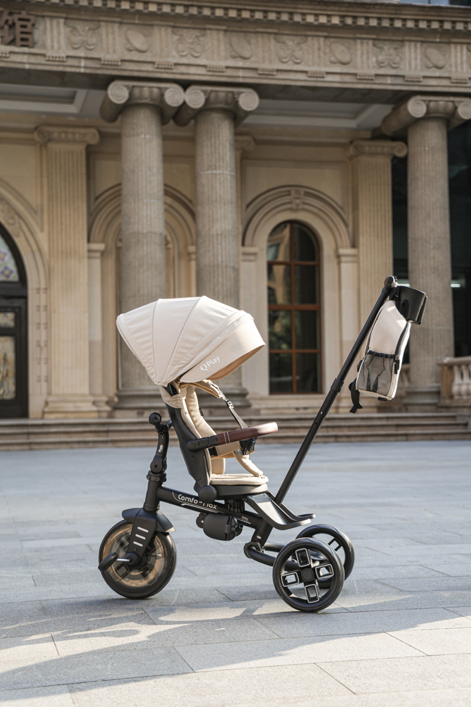 QPLAY Trojkolka Comfo Max Beige, 7v1, vek 10-72 mesiacov