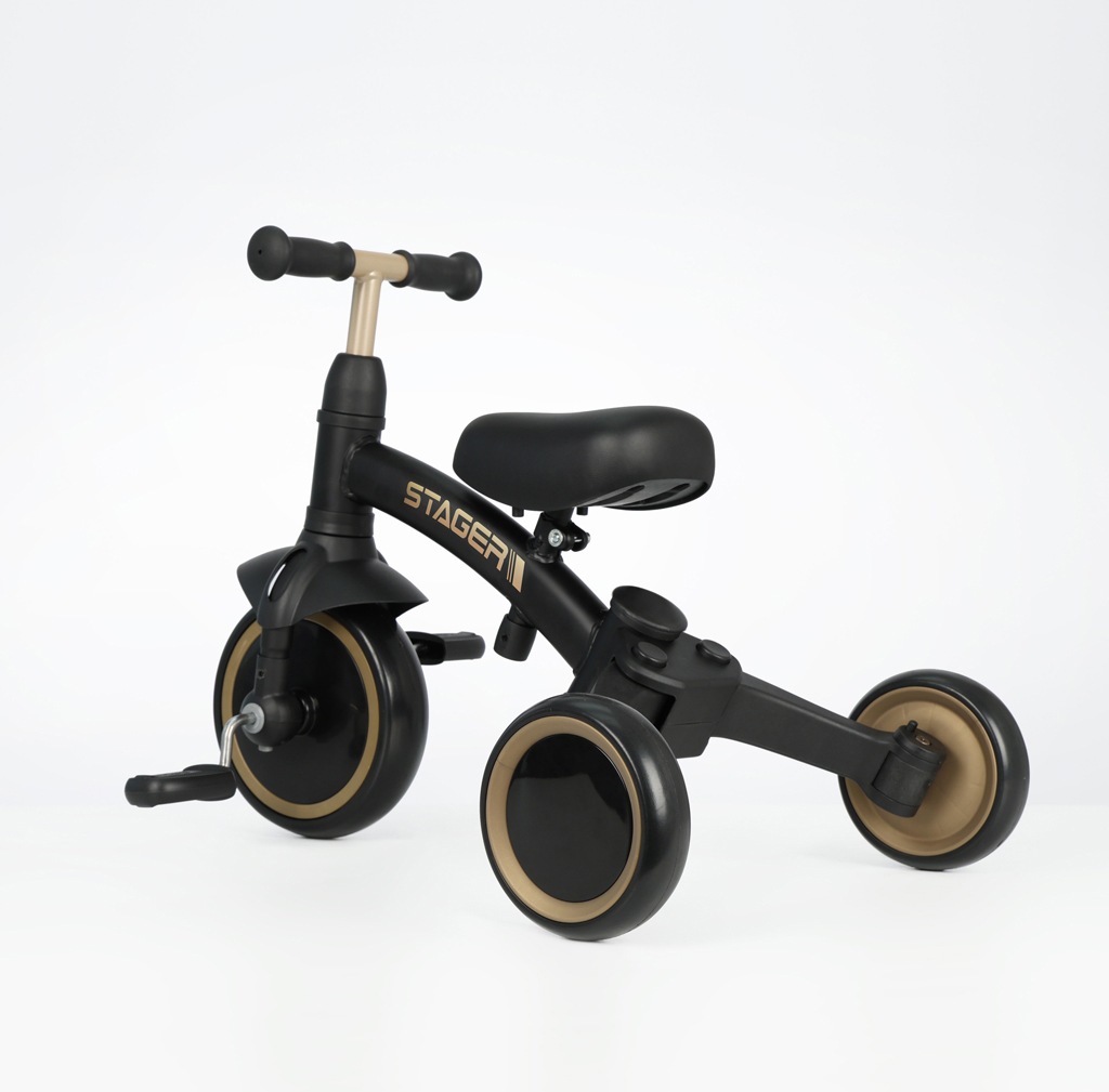 QPLAY Trojkolka Stager 3v1 Platinum, 2-6 rokov
