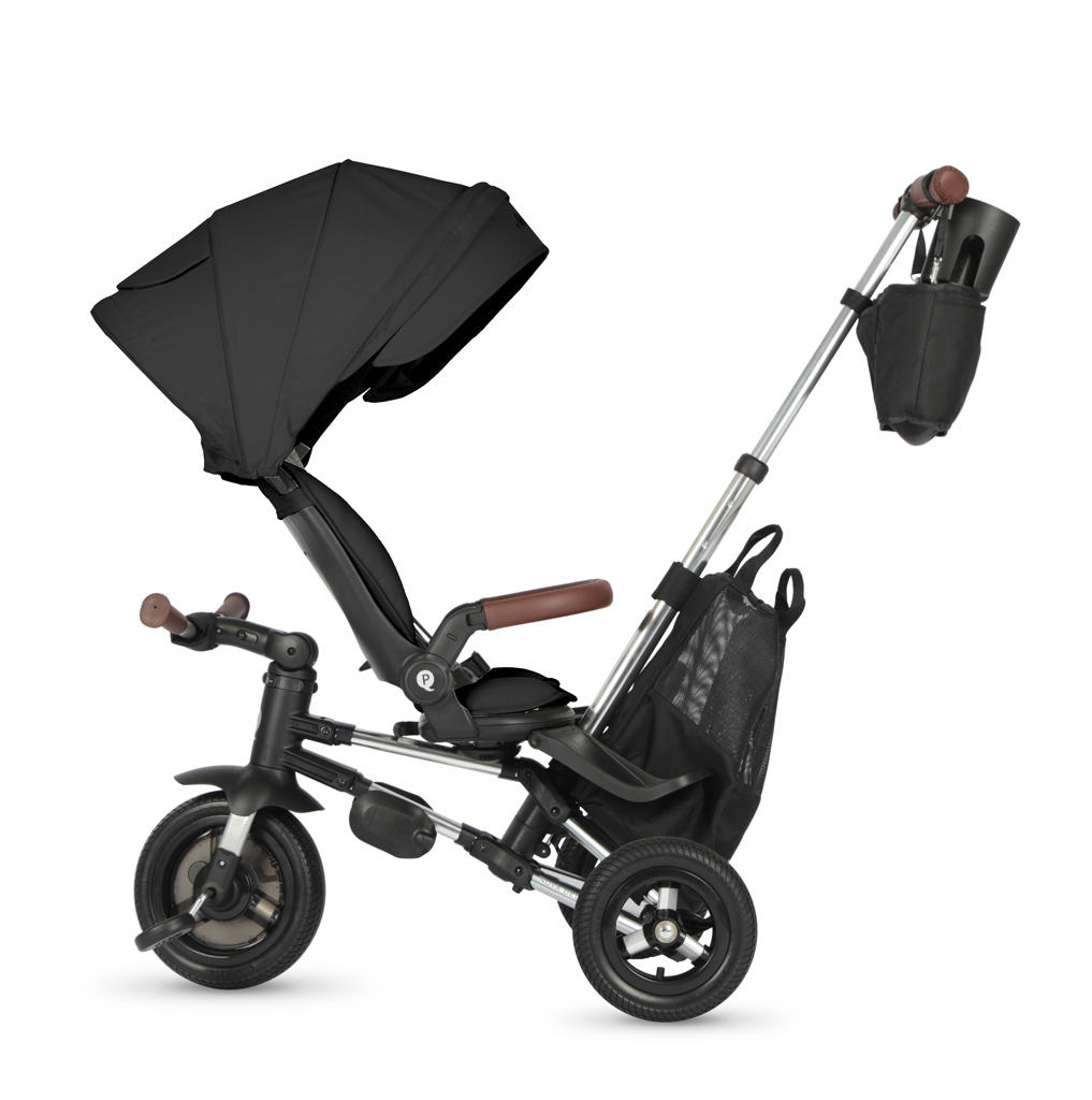 QPLAY Trojkolka Nova Deluxe 5v1 Black, 10-72 mesiacov