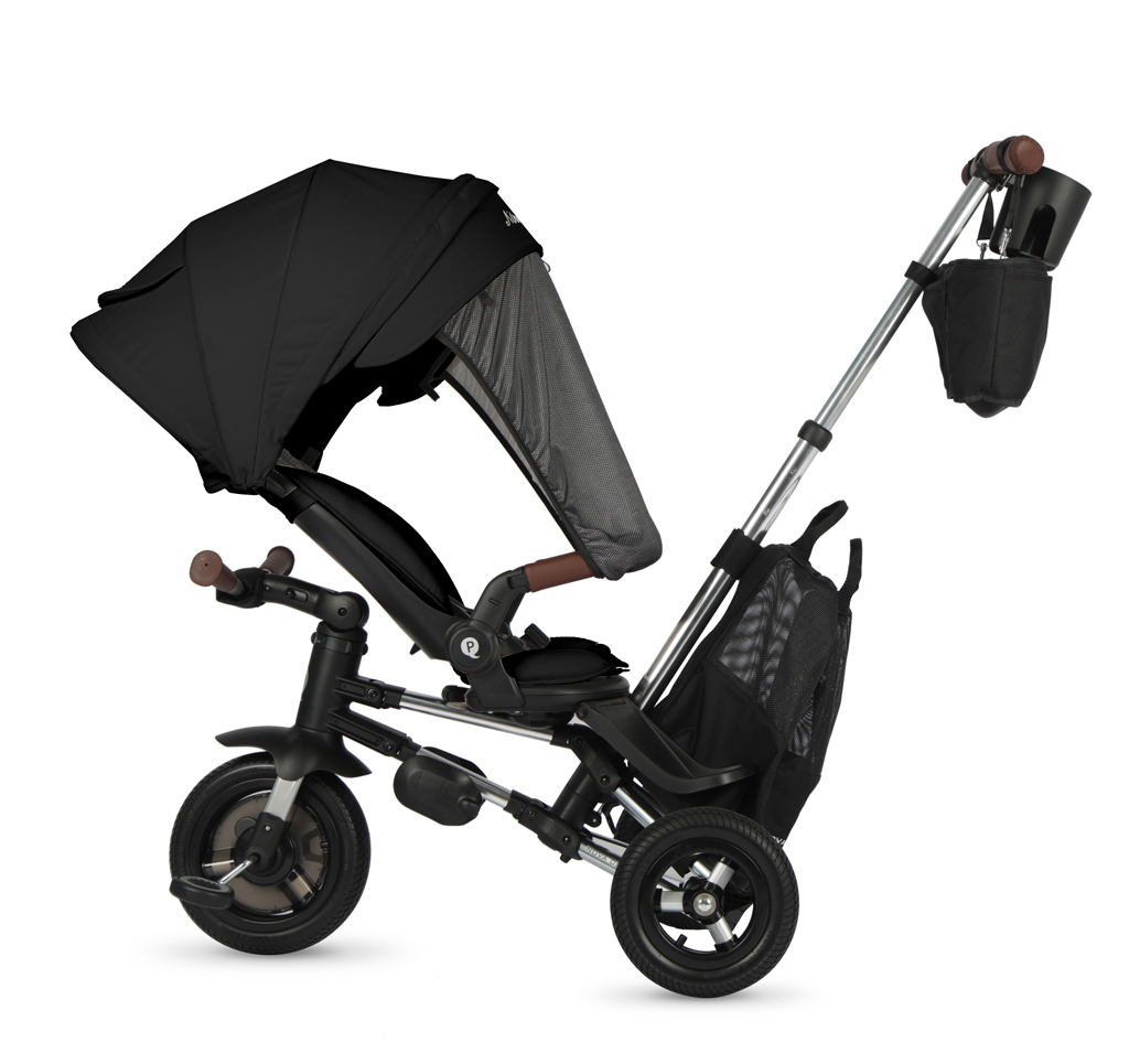 QPLAY Trojkolka Nova Deluxe 5v1 Black, 10-72 mesiacov
