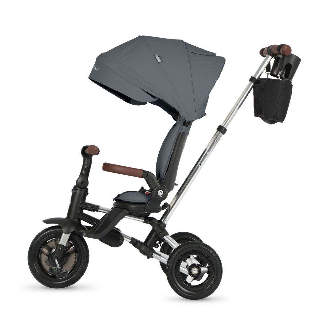 QPLAY Trojkolka Nova Deluxe 5v1 Grey, 10-72 mesiacov
