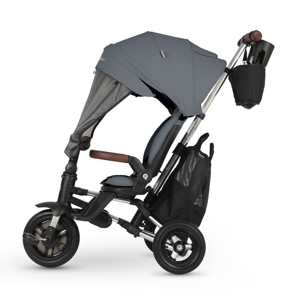 QPLAY Trojkolka Nova Deluxe 5v1 Grey, 10-72 mesiacov