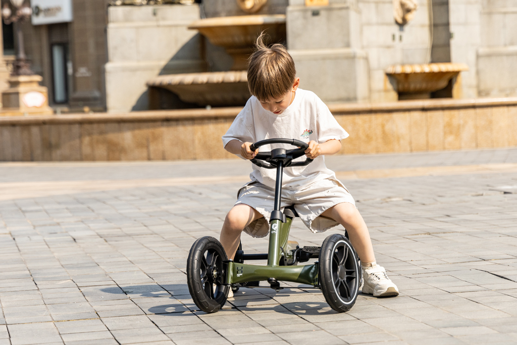 QPLAY Štvorkolka Go Kart Army Green, 3r+