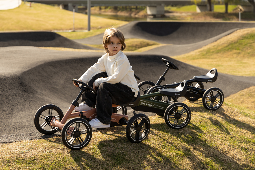 QPLAY Štvorkolka Go Kart Army Green, 3r+