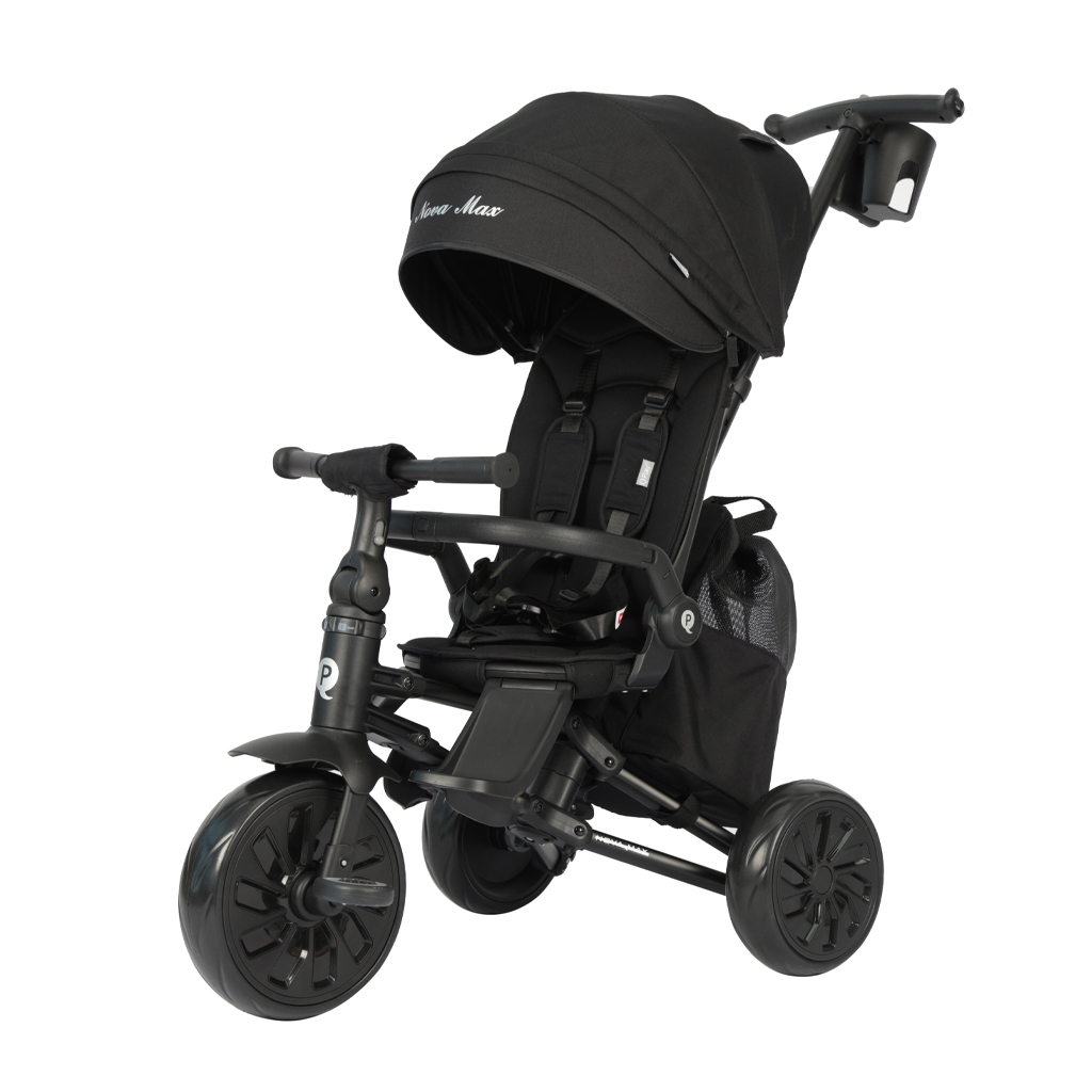 QPLAY Trojkolka Nova Max 5v1 Black, 10-72 mesiacov