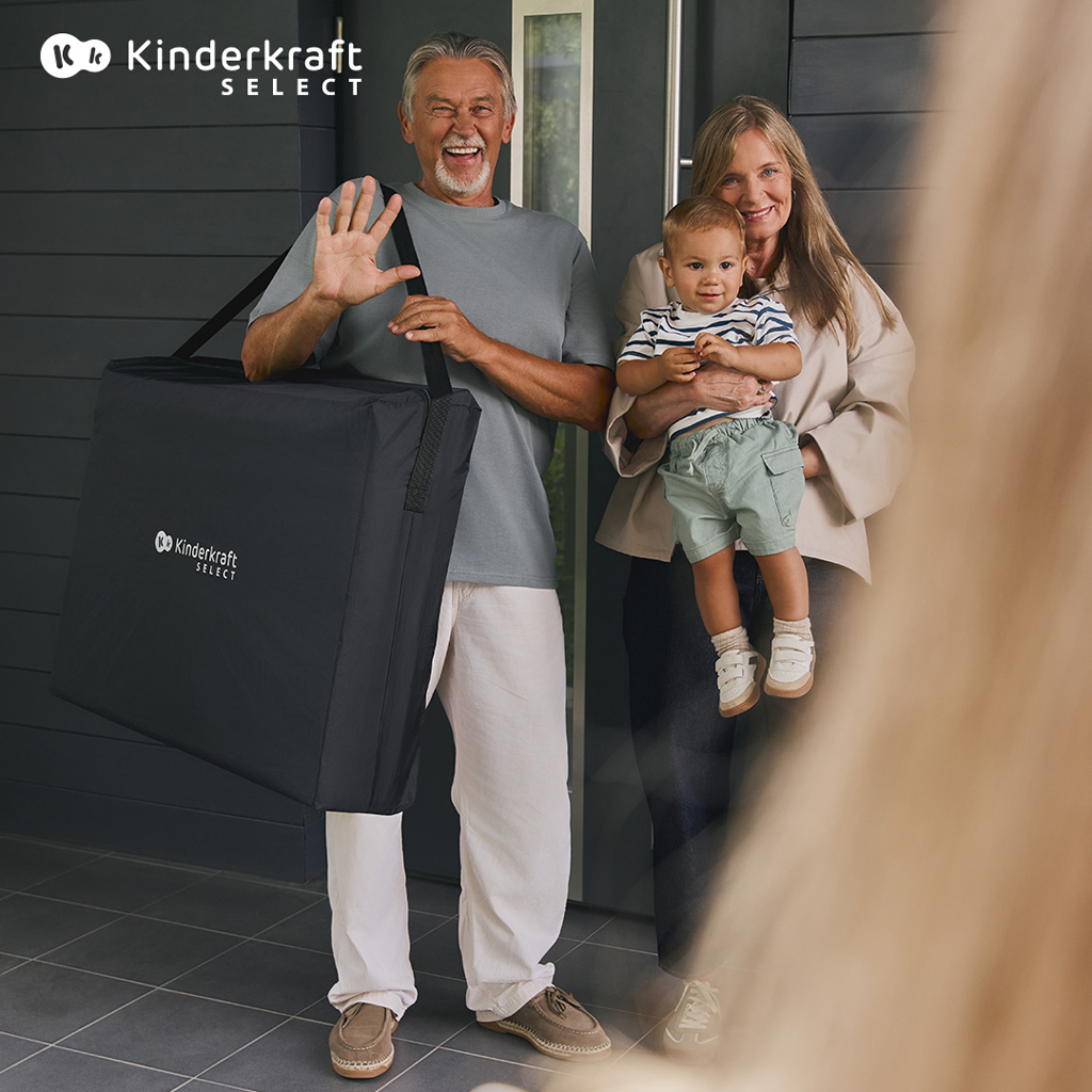 KINDERKRAFT SELECT Postieľka cestovná Moon Dream Black