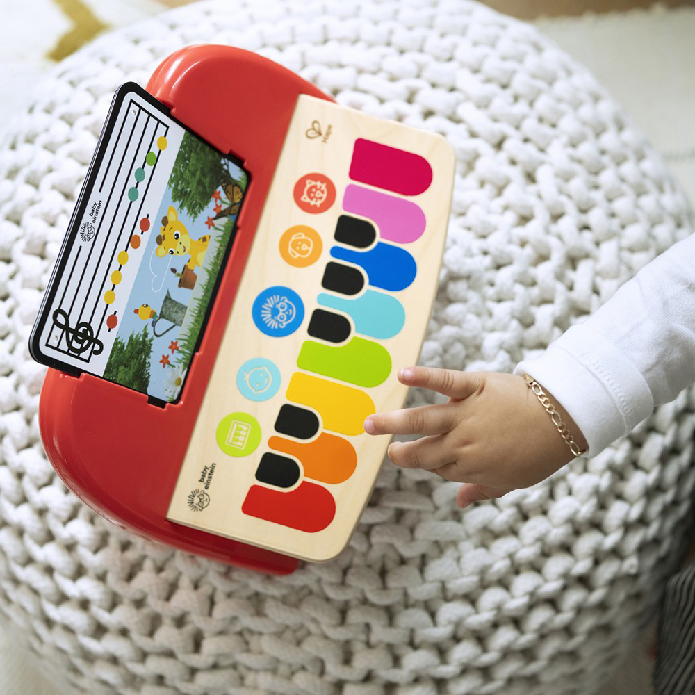 BABY EINSTEIN Hračka drevená hudobná klavír Cal’s First Melodies Magic Touch HAPE 6m+