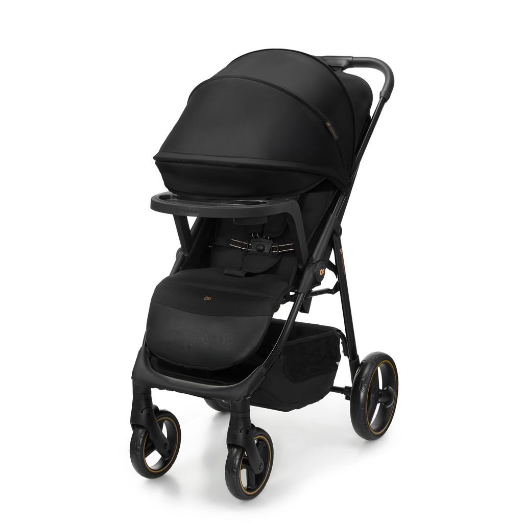 KINDERKRAFT Kočík športový Trig 3 Tray Onyx Black