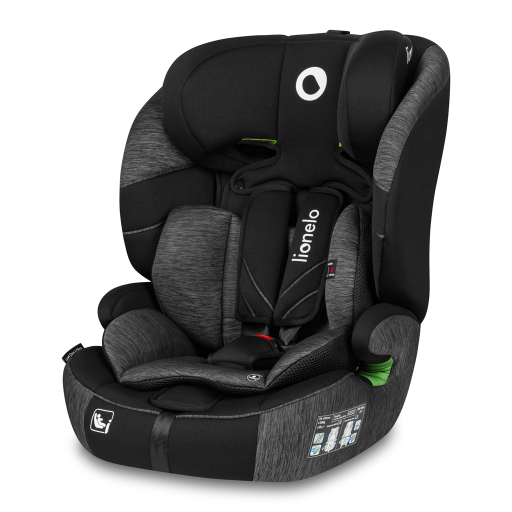 LIONELO Autosedačka Levi One i-Size (76-150 cm) Black Grey