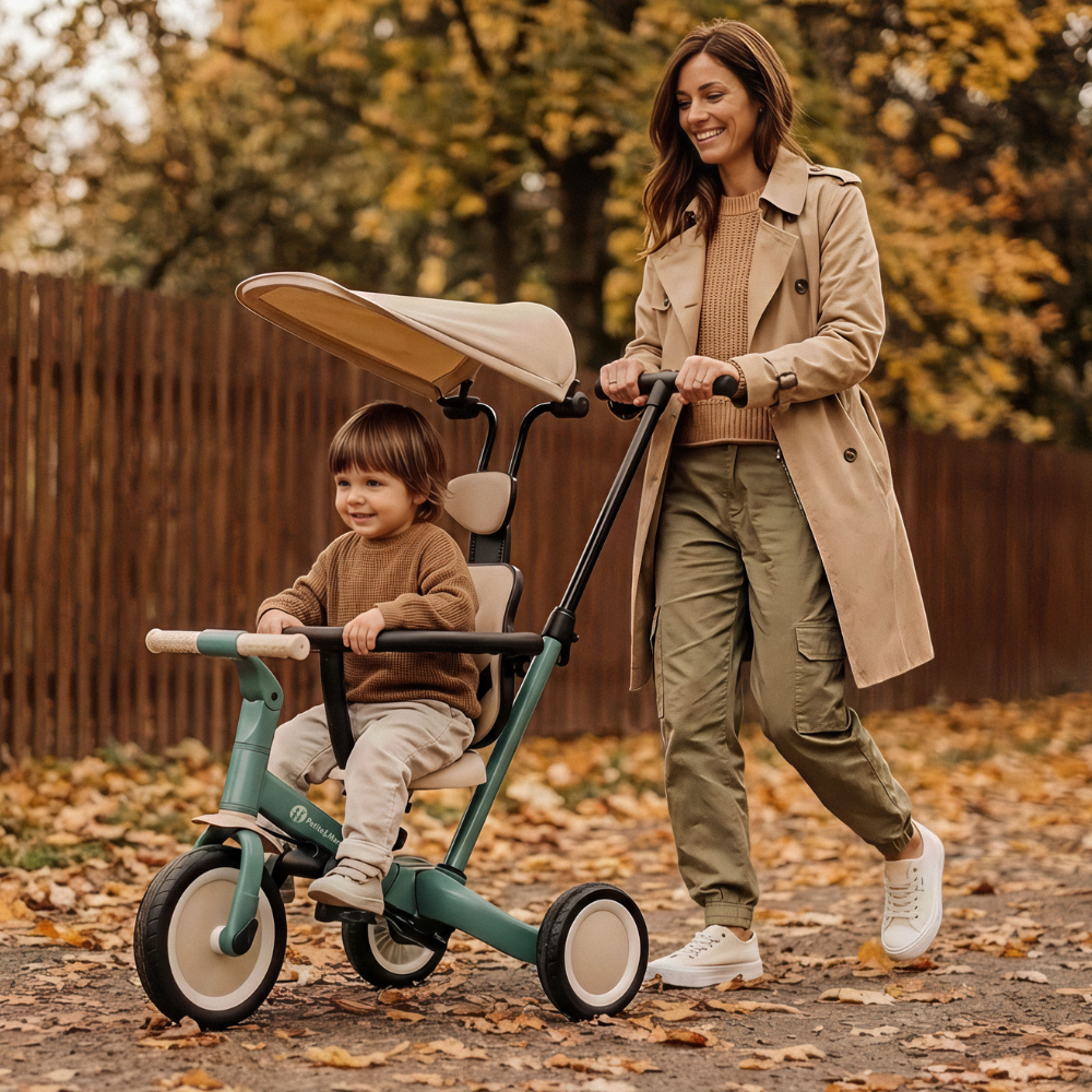 PETITE&amp;MARS Trojkolka multifunkčná 5v1 Turbo Plus Desert Sand