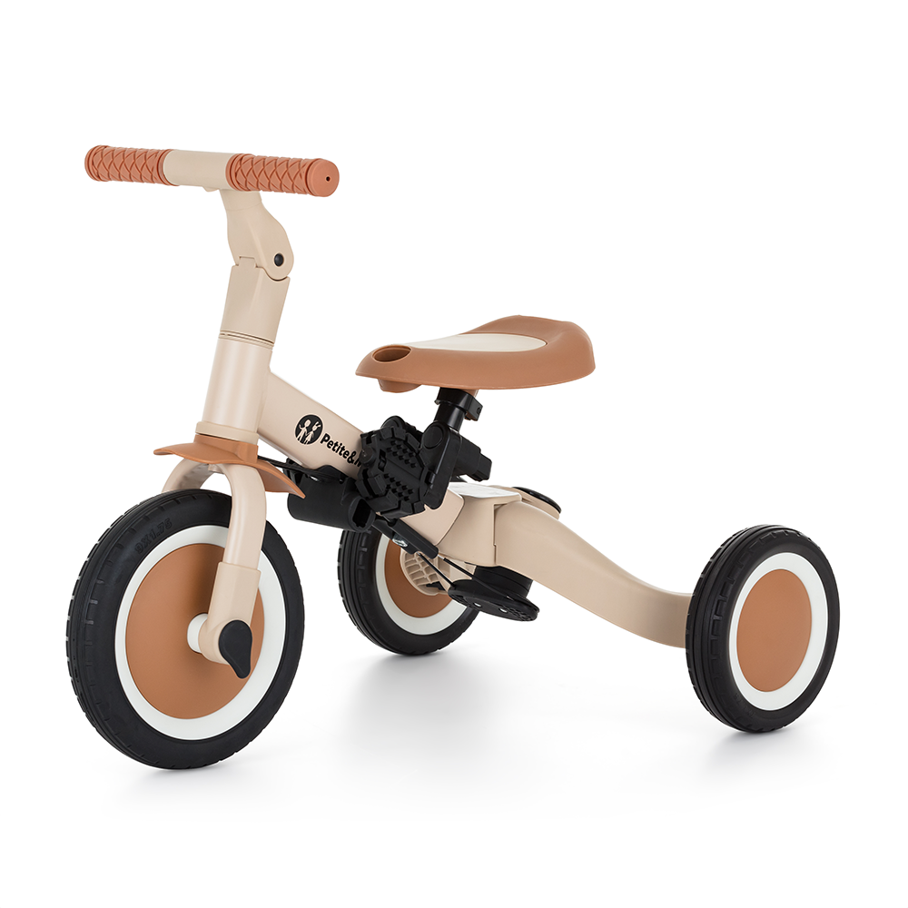 PETITE&amp;MARS Trojkolka multifunkčná 5v1 Turbo Plus Desert Sand