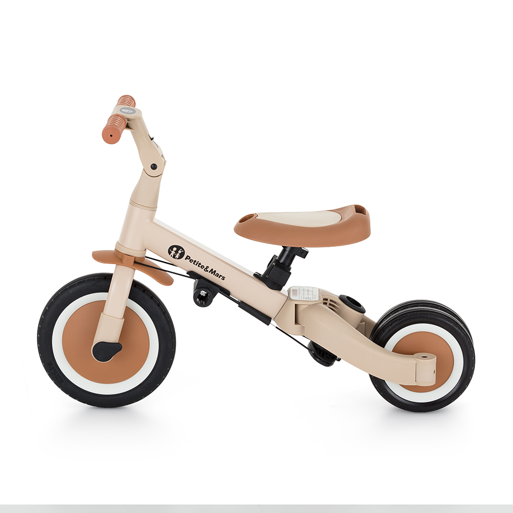 PETITE&amp;MARS Trojkolka multifunkčná 5v1 Turbo Plus Desert Sand