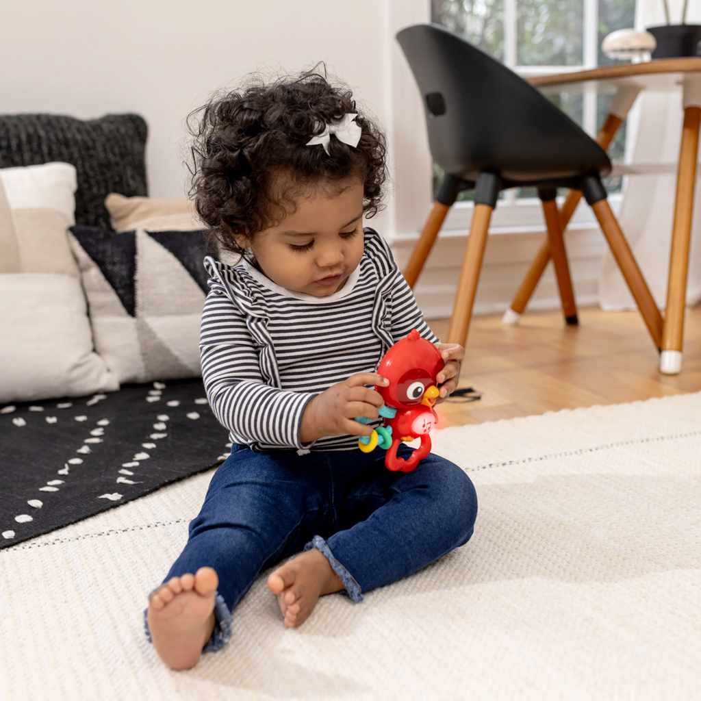 BABY EINSTEIN Hračka hudobná senzorická Roxy's Bright Flight™ 3m+
