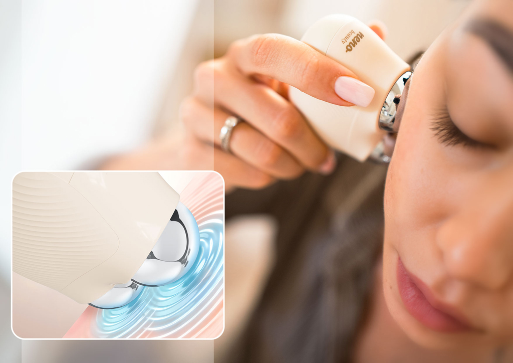 NENO Beauty Masážny prístroj na tvár s technológiou EMS a funkciou termoterapie Naya