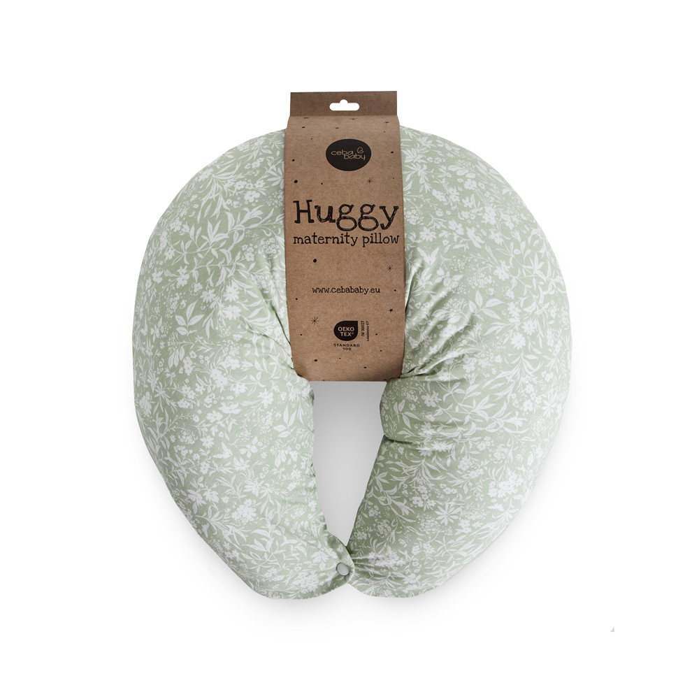 CEBA BABY Vankúš na dojčenie HUGGY (150x60x37) Basic Wildflowers