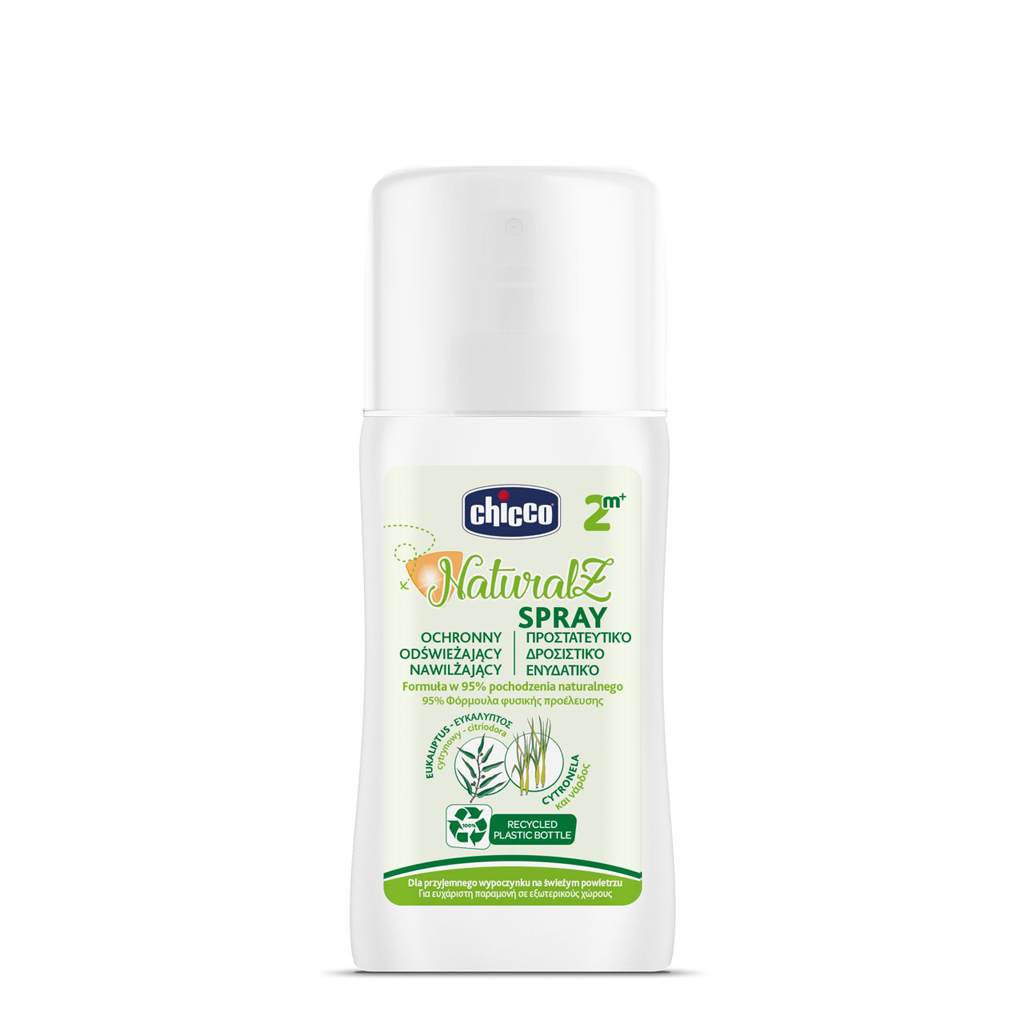 CHICCO Sprej proti komárom ochranný a osviežujúci NaturalZ 95% prírodných zložiek 100ml, 2m+