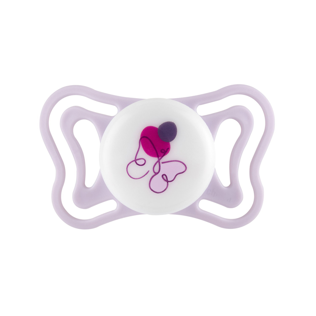 CHICCO Cumlíky Physioforma Light silikónové ortodontické ružové 2-6m, 2 ks
