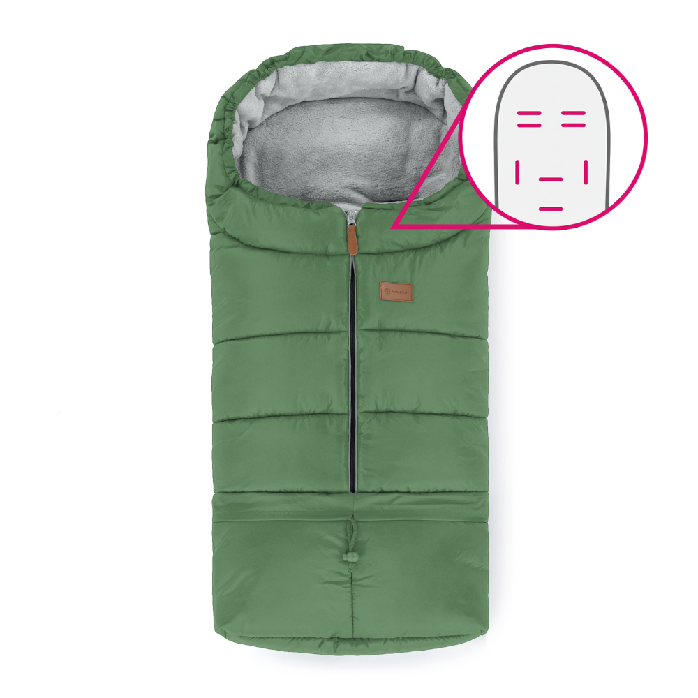PETITE&amp;MARS Fusak nastaviteľný 3v1 Jibot Horizontal Juicy Green