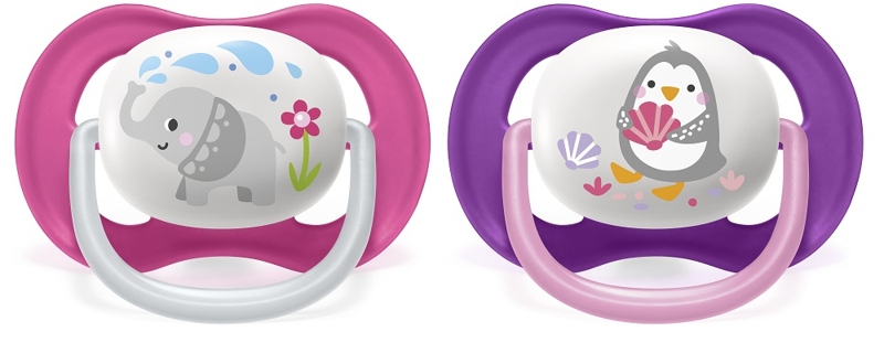 Philips AVENT Cumlík Ultra air zvieratko 6-18m dievča 2 ks