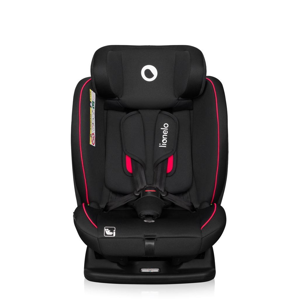 LIONELO Autosedačka Aart i-Size (40-150 cm) Black Carbon Red