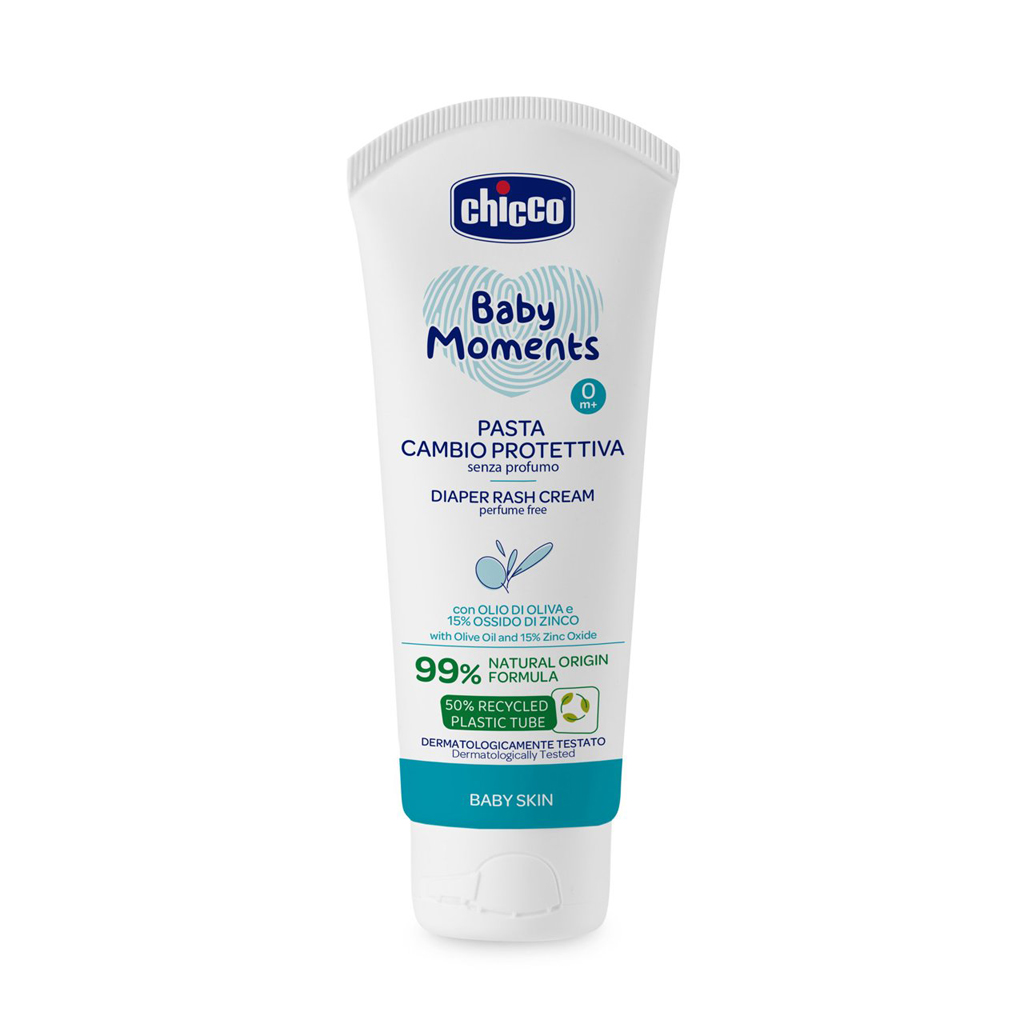 CHICCO Krém na detský zadoček so zinkom Baby Moments 100ml, 0m+