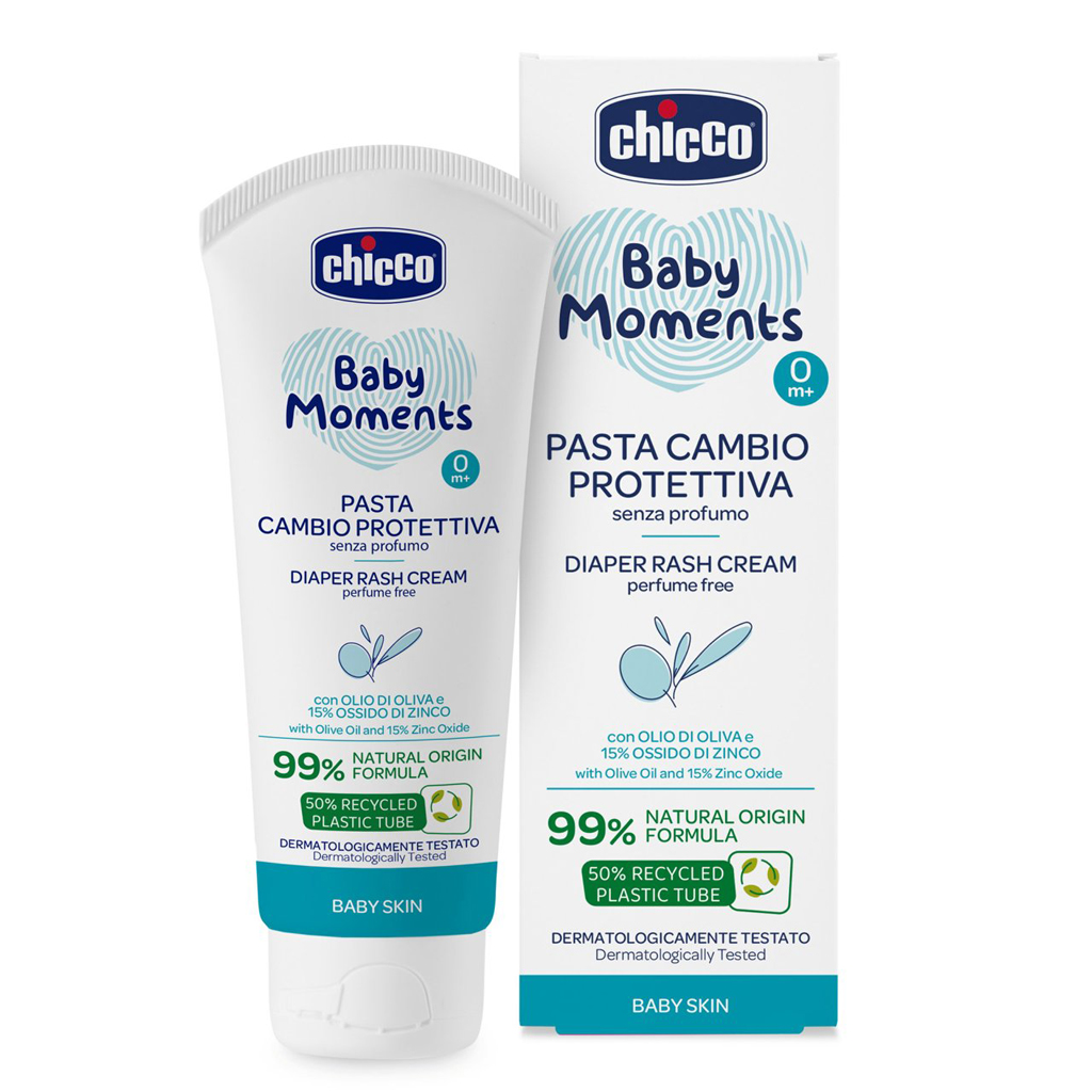 CHICCO Krém na detský zadoček so zinkom Baby Moments 100ml, 0m+