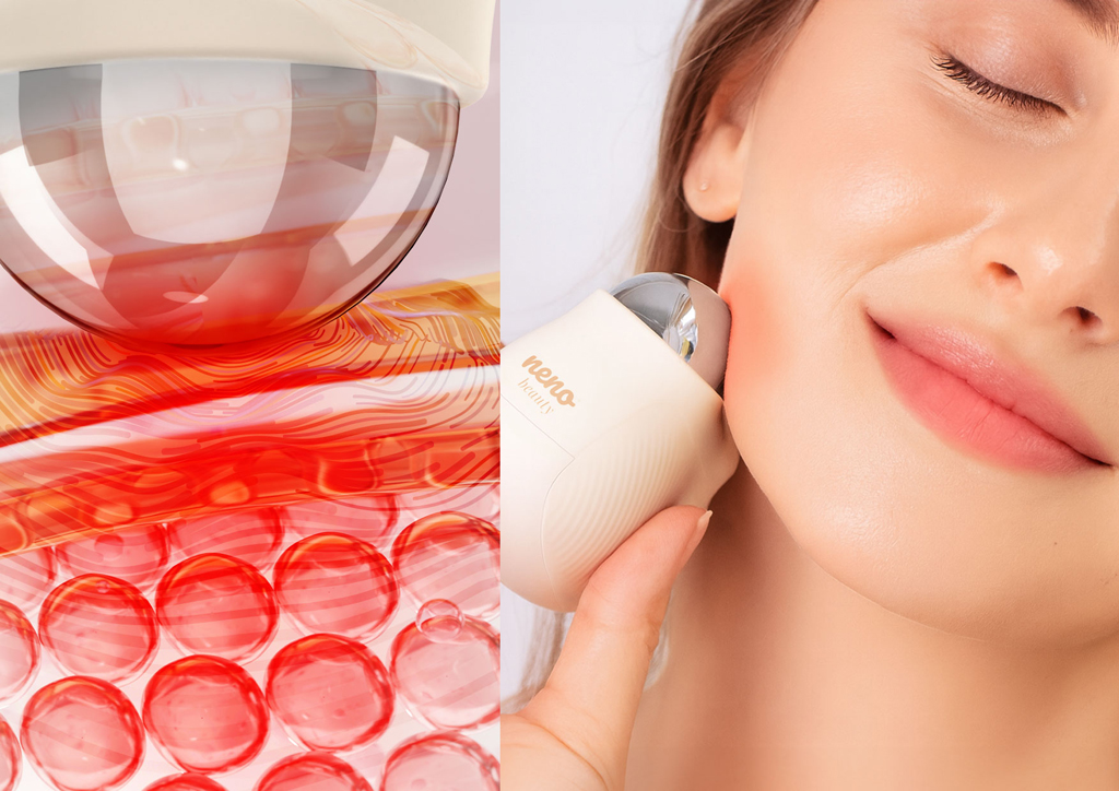 NENO Beauty Masážny prístroj na tvár s technológiou EMS a funkciou termoterapie Naya