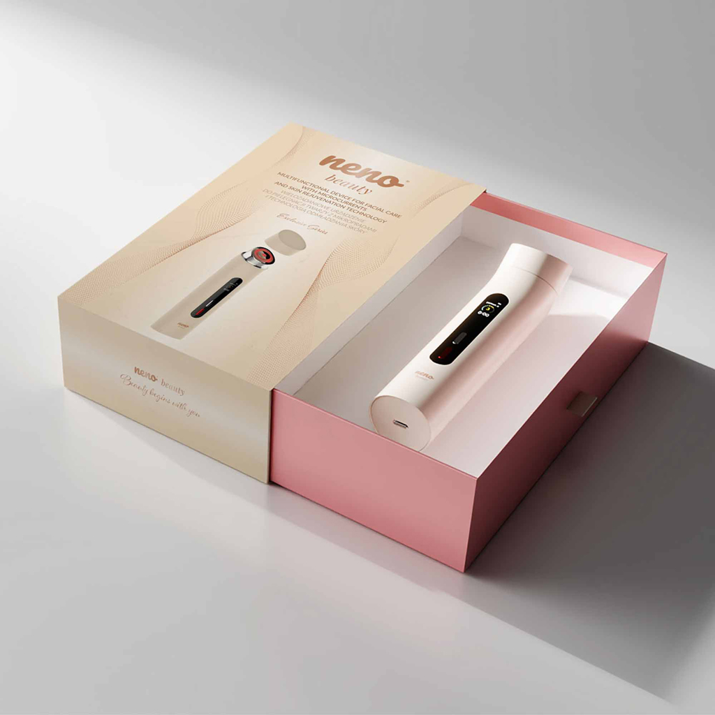 NENO Beauty Multifunkčný prístroj pre starostlivosť o tvár s mikroprúdmi a technológiou omladenia pl