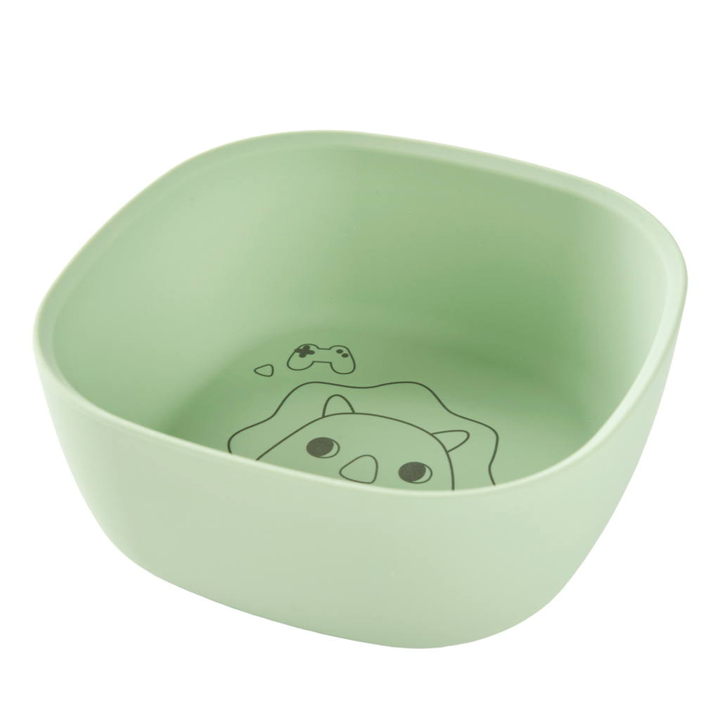 SKIP HOP Miska silikónová Besties Squad Green, 2r+