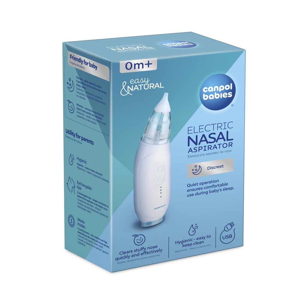 CANPOL BABIES Odsávačka elektrická nosová Easy&amp;Natural