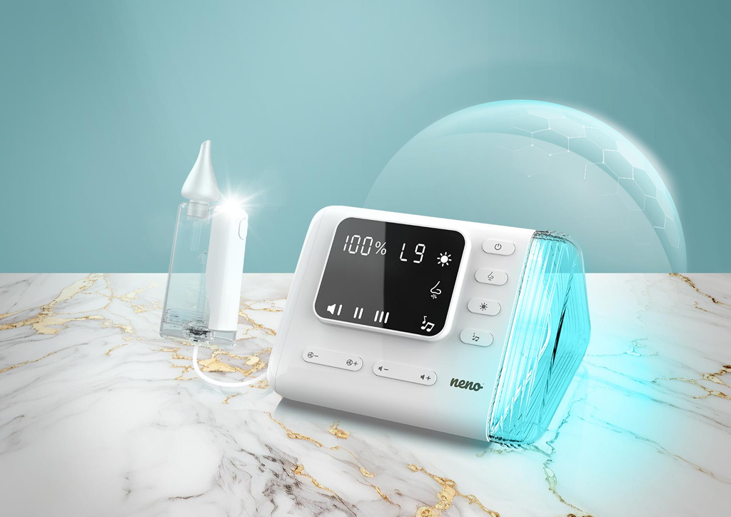NENO Odsávačka nosných hlienov Nariz bezdrôtová s Active AirFlow, UV sterilizáciou, LED svetlom