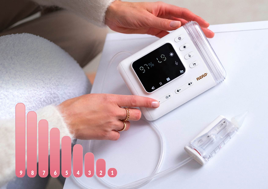 NENO Odsávačka nosných hlienov Nariz bezdrôtová s Active AirFlow, UV sterilizáciou, LED svetlom