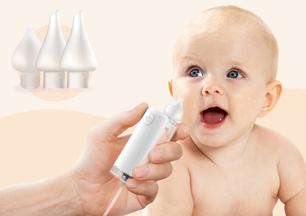 NENO Odsávačka nosných hlienov Nariz bezdrôtová s Active AirFlow, UV sterilizáciou, LED svetlom