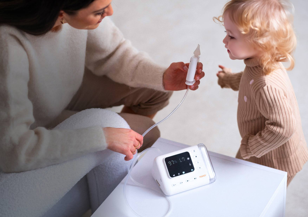 NENO Odsávačka nosných hlienov Nariz bezdrôtová s Active AirFlow, UV sterilizáciou, LED svetlom