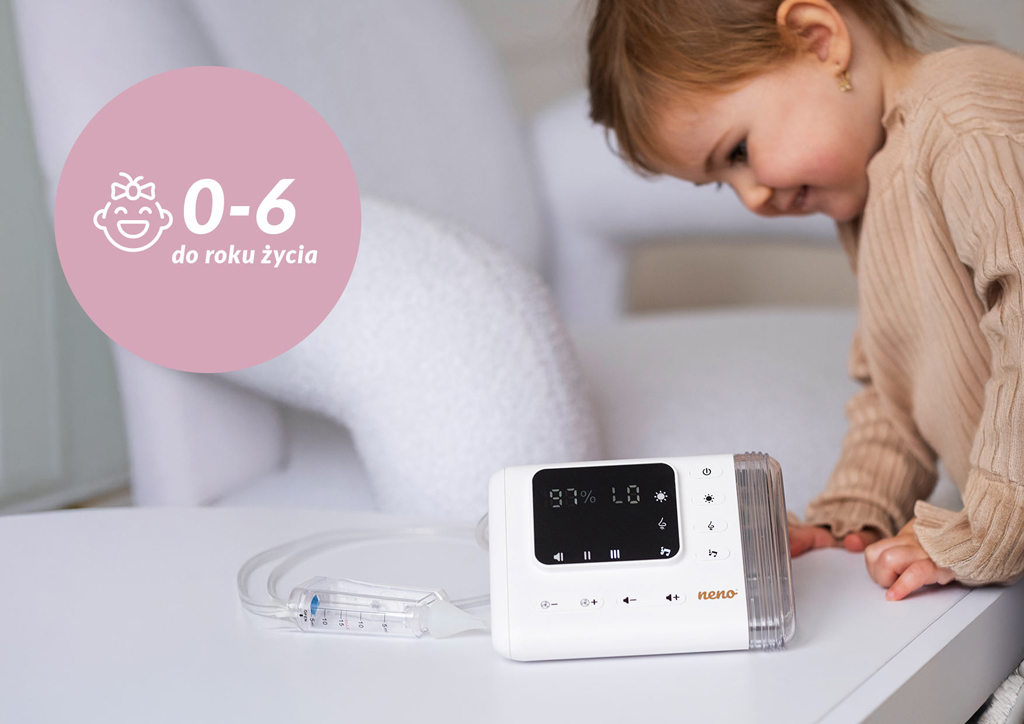 NENO Odsávačka nosných hlienov Nariz bezdrôtová s Active AirFlow, UV sterilizáciou, LED svetlom