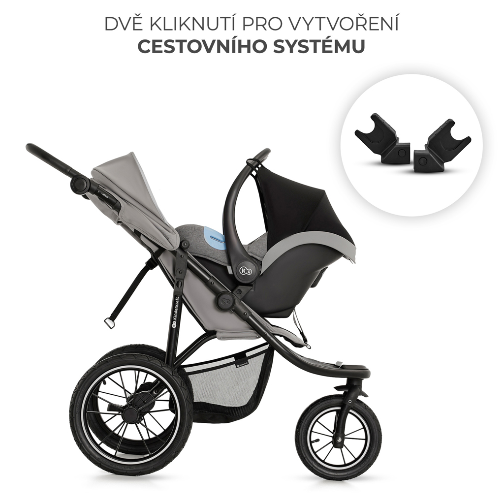 KINDERKRAFT Kočík športový Helsi 2 Black