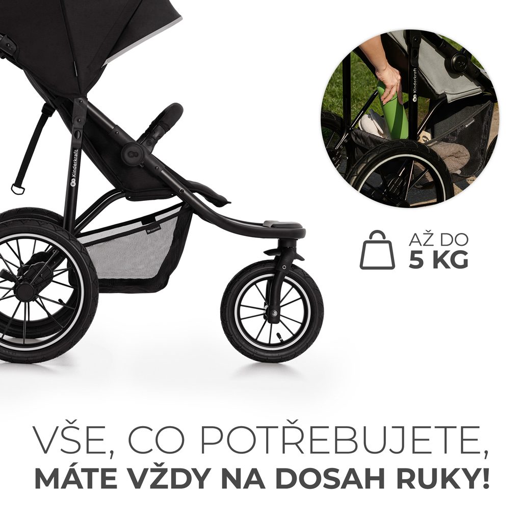 KINDERKRAFT Kočík športový Helsi 2 Black